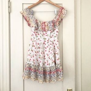 Reformation off shoulder floral dress